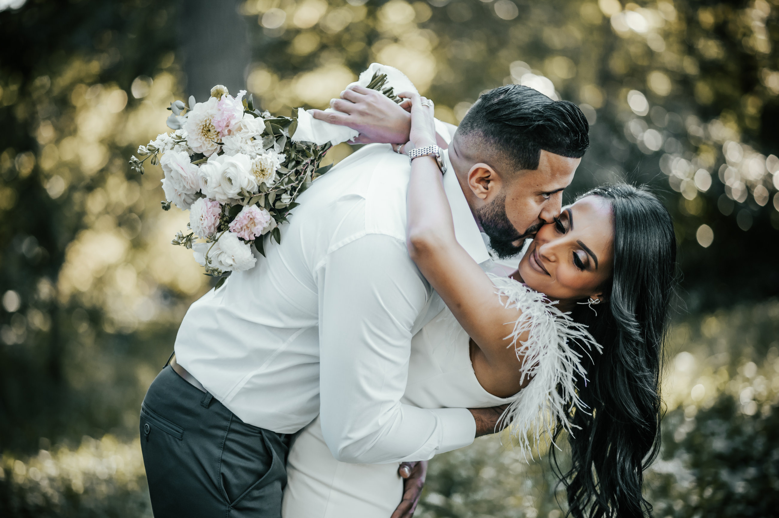 Tina and Sharif at their elopement