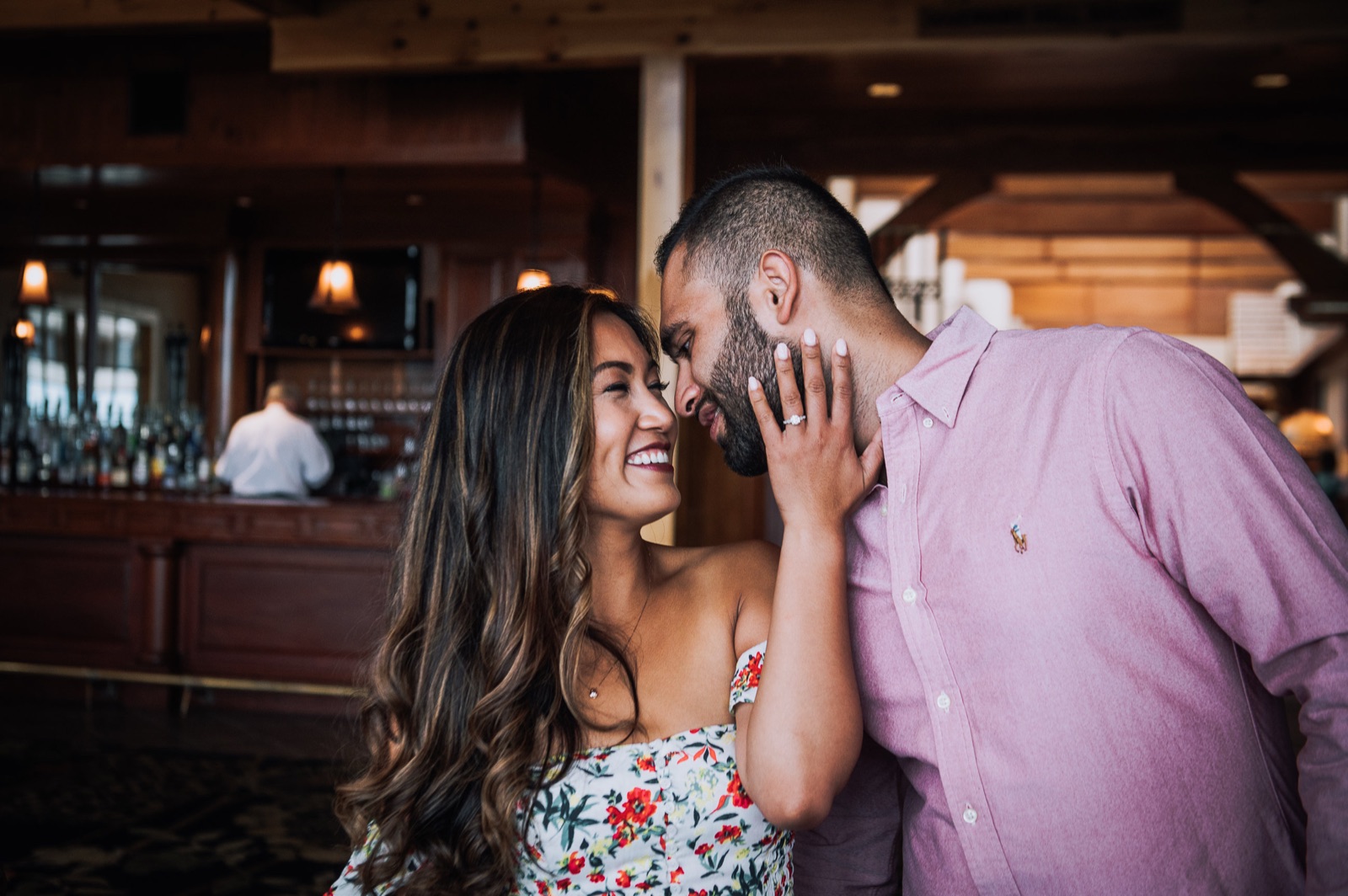 April and Ravin during their engagement session, photograph 1 of 15
