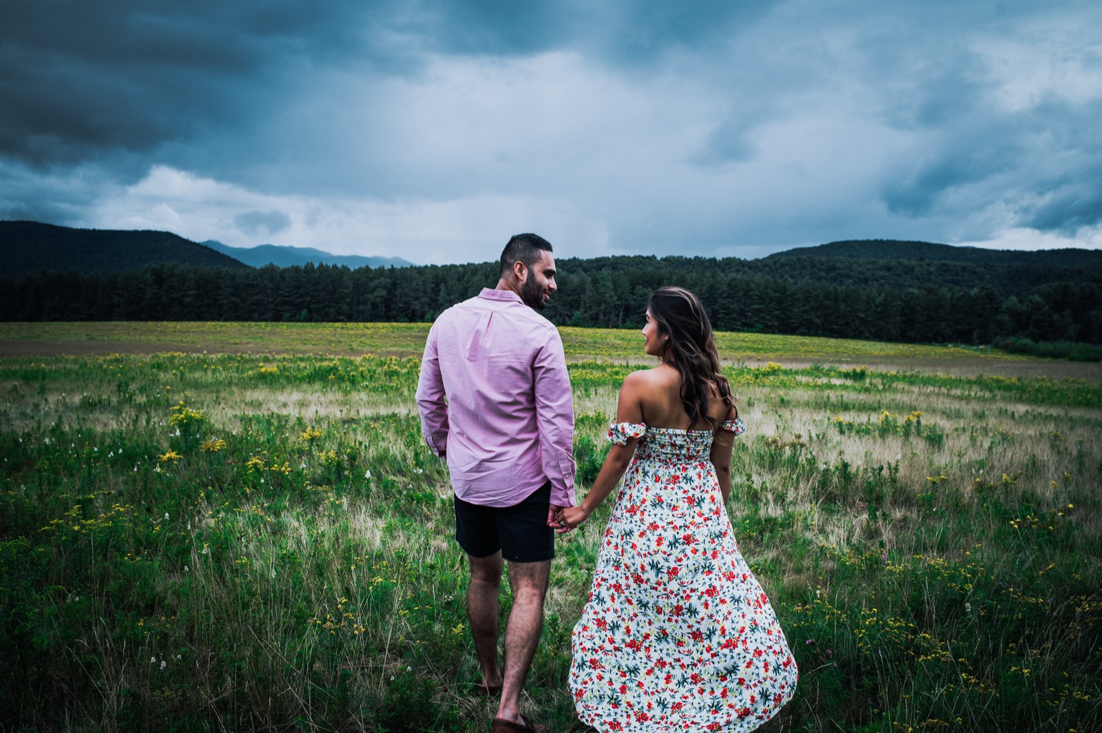 April and Ravin during their engagement session, photograph 2 of 15