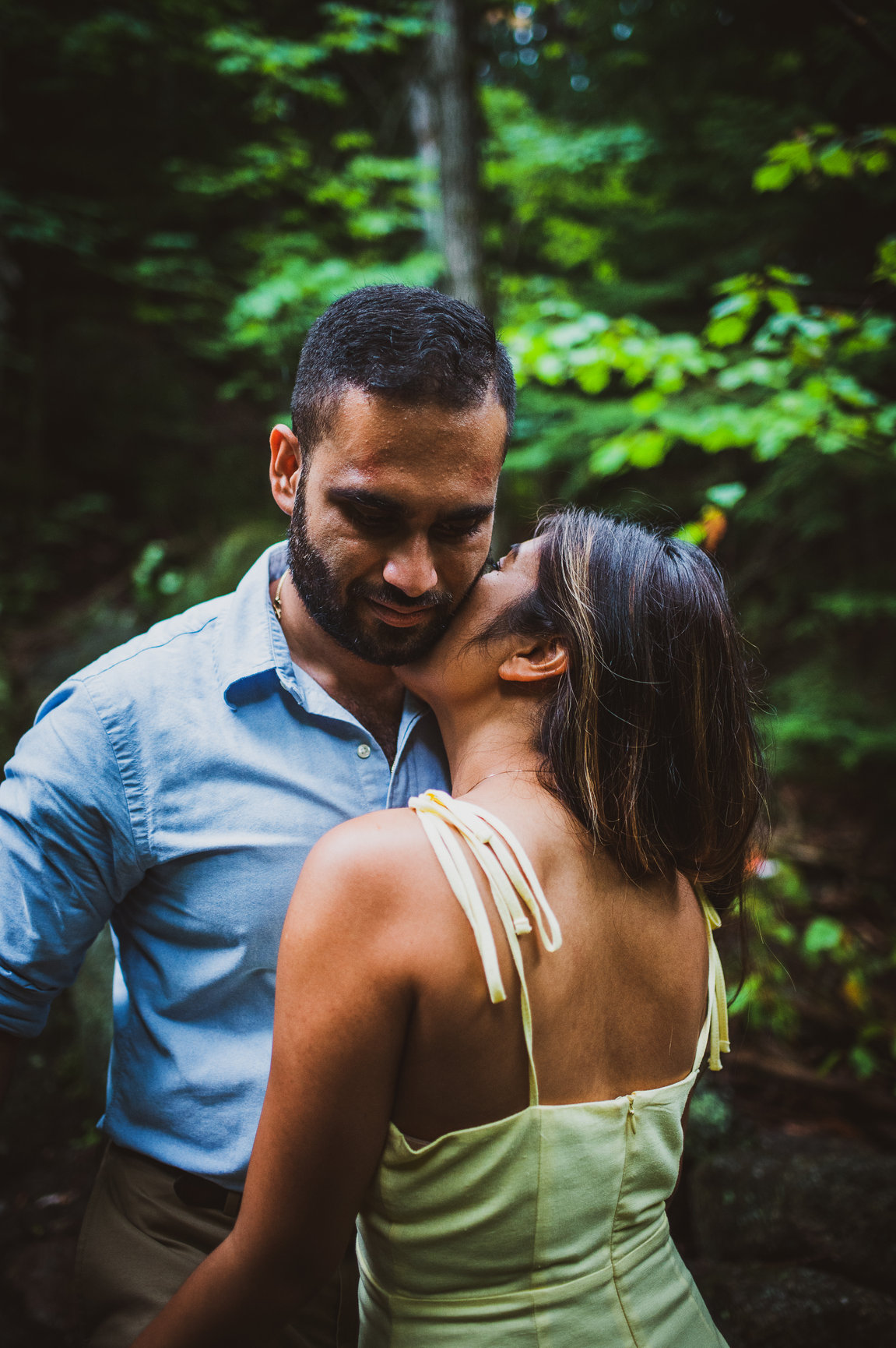 April and Ravin during their engagement session, photograph 9 of 15