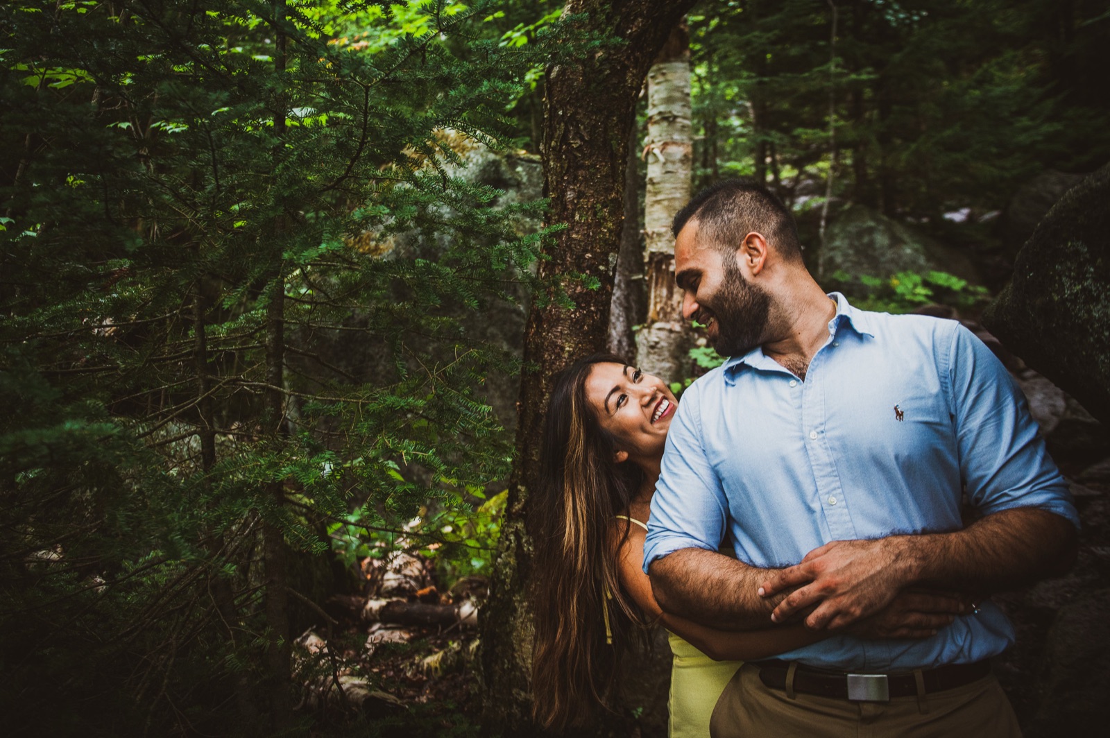 April and Ravin during their engagement session, photograph 12 of 15