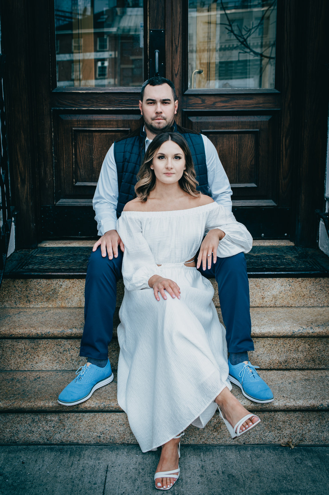 Emily and Griffin during their engagement session, photograph 3 of 15