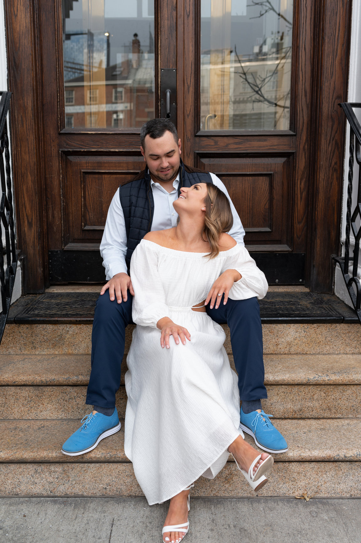 Emily and Griffin during their engagement session, photograph 4 of 15