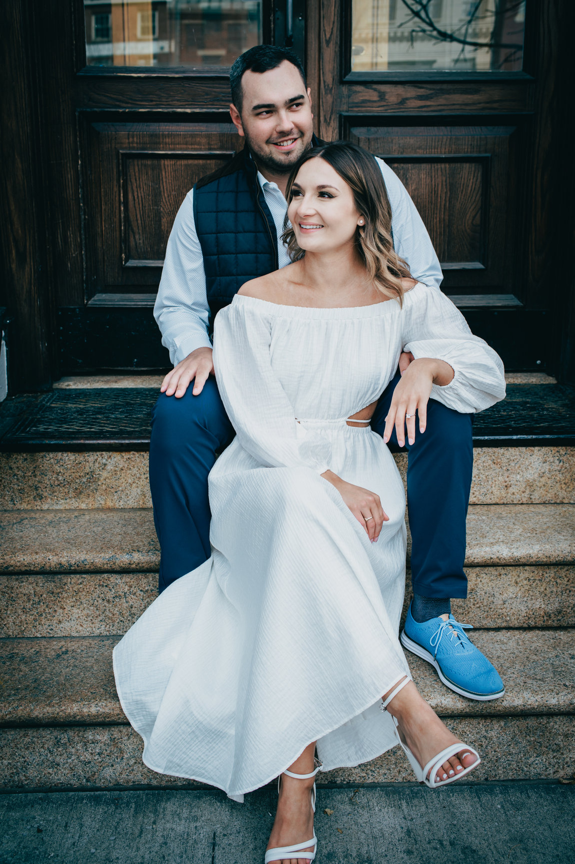 Emily and Griffin during their engagement session, photograph 5 of 15