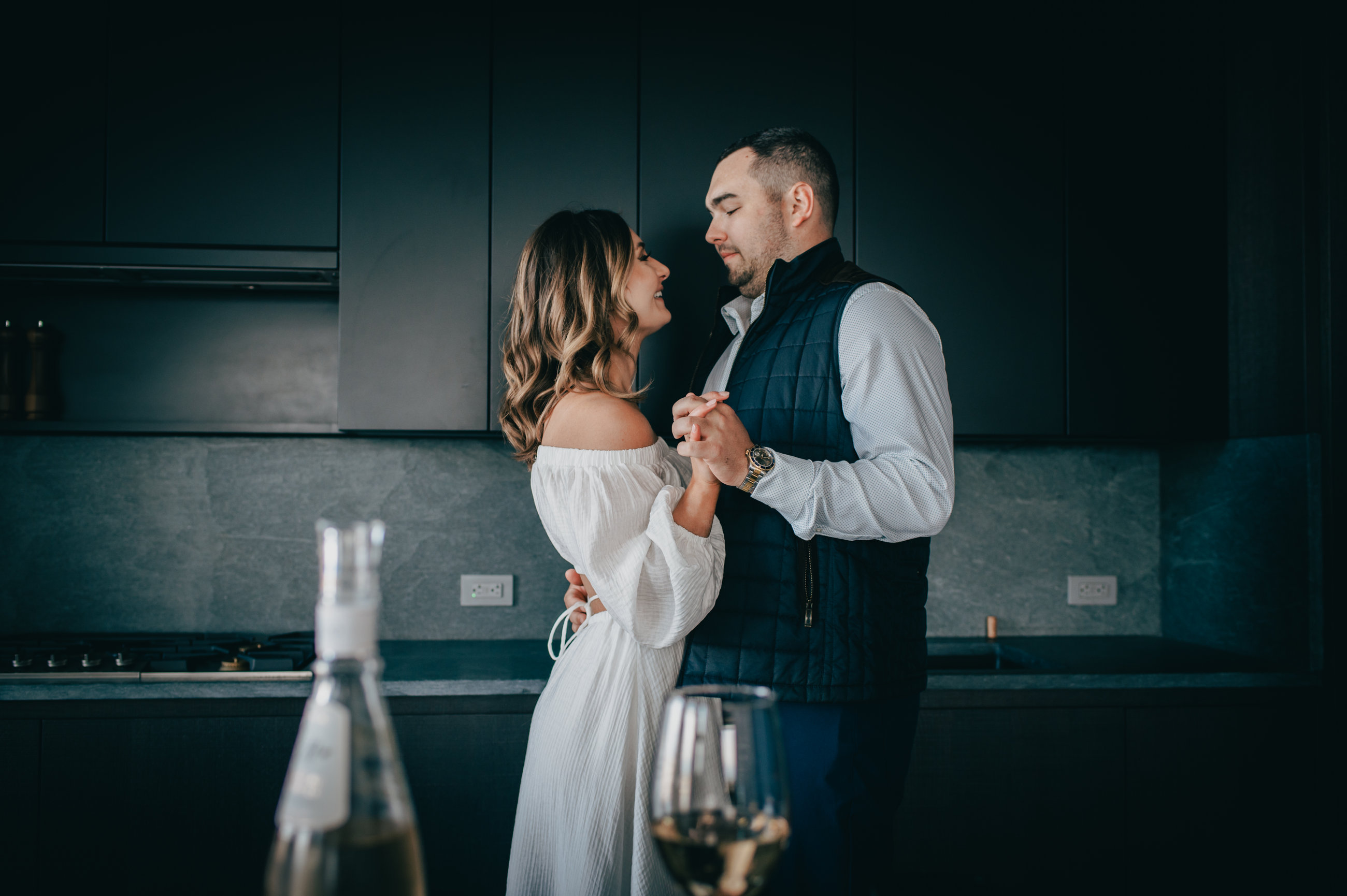 Emily and Griffin during their engagement session