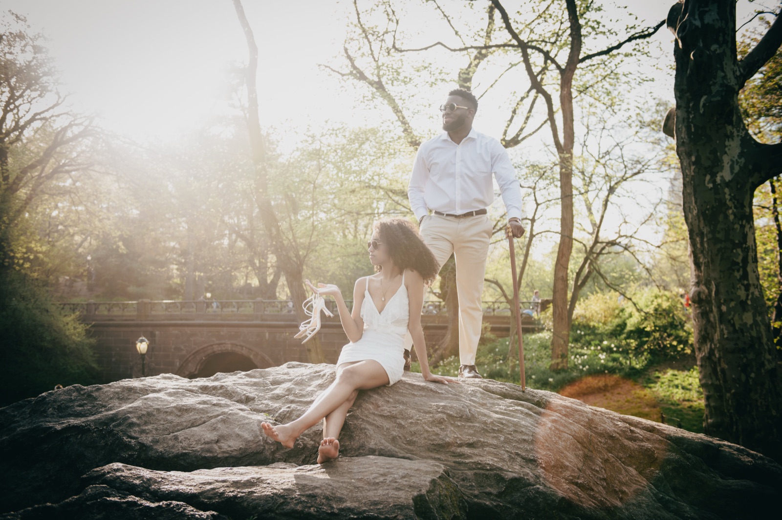 GK and Elan during their engagement session