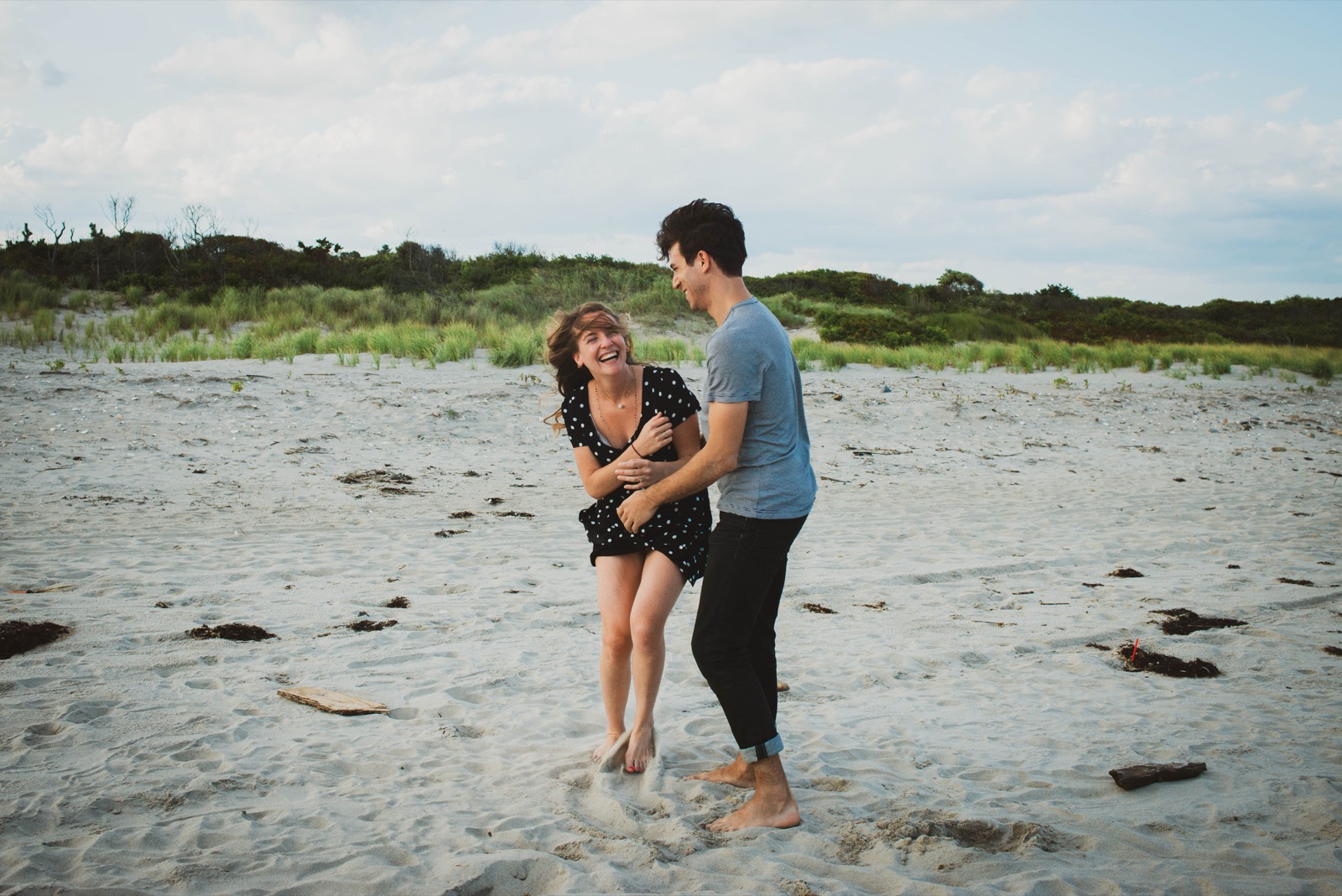 Laura and Bobby during their engagement session, photograph 3 of 15