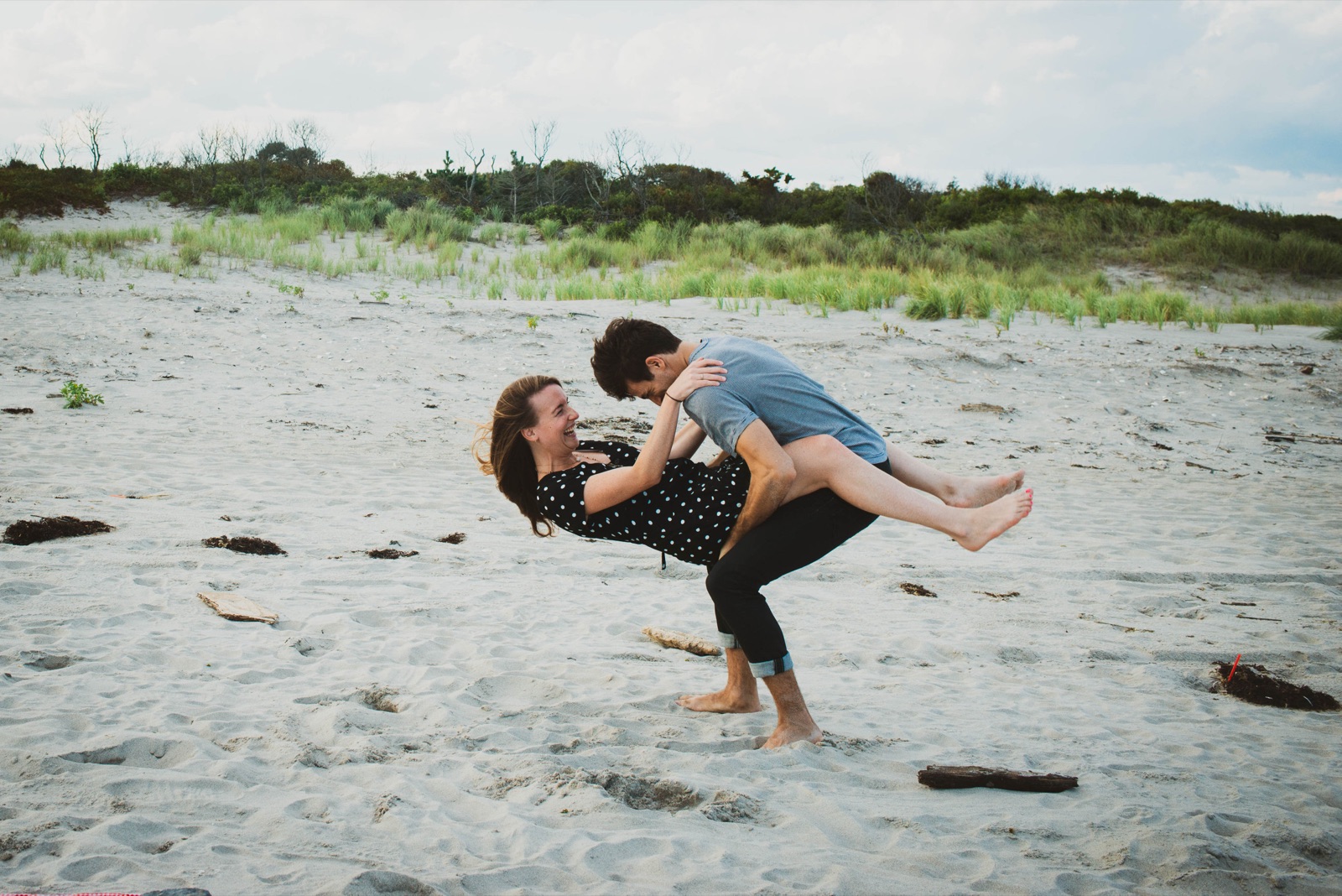 Laura and Bobby during their engagement session, photograph 4 of 15