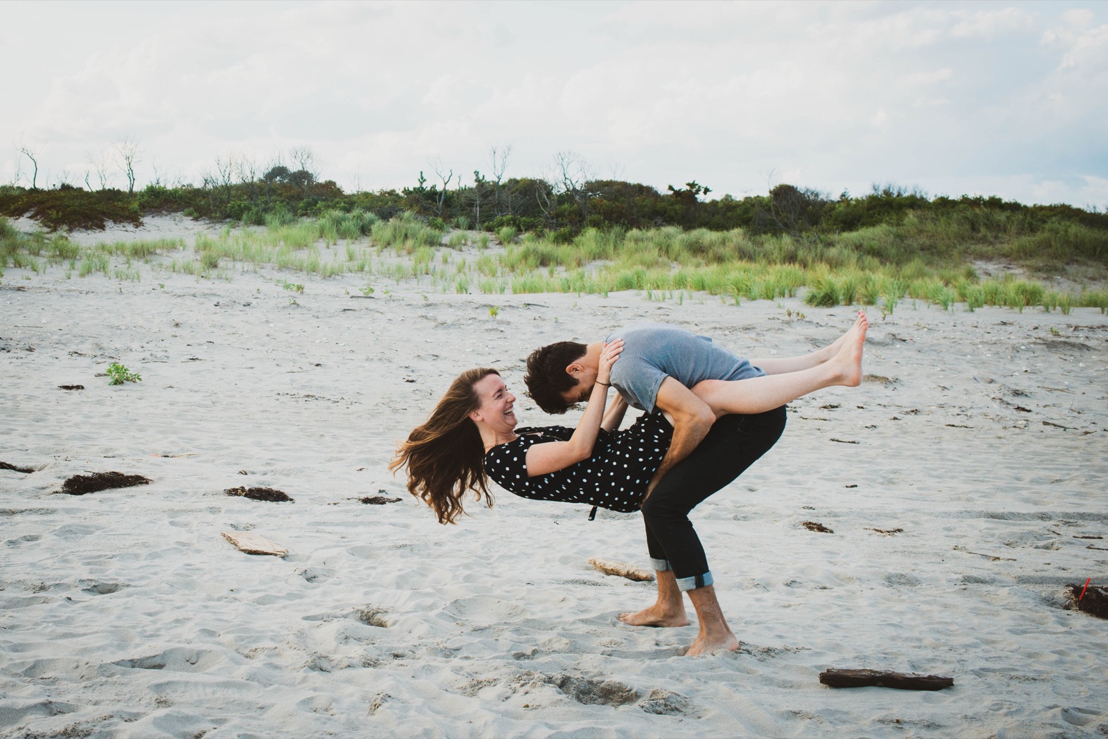 Laura and Bobby during their engagement session, photograph 5 of 15
