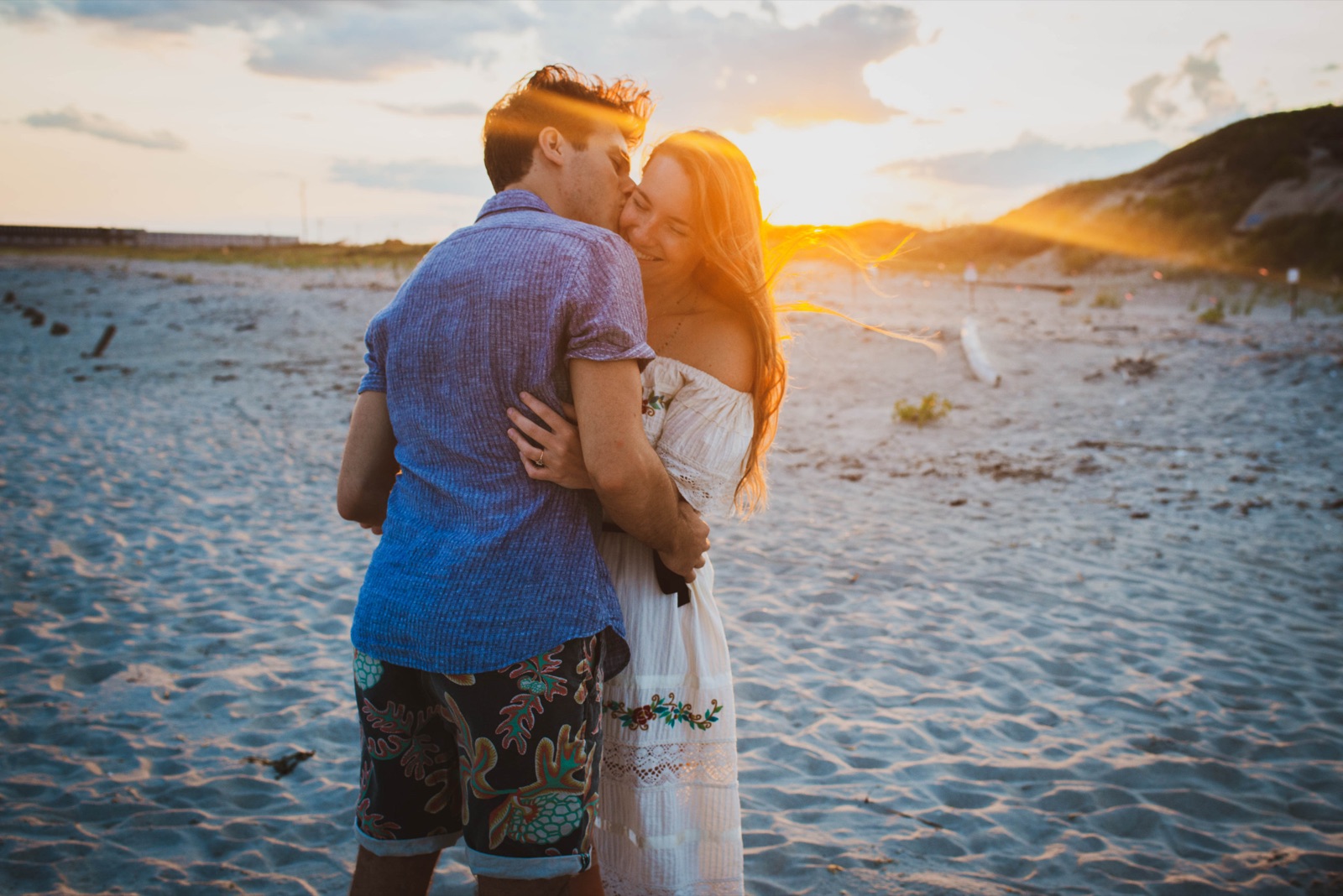 Laura and Bobby during their engagement session