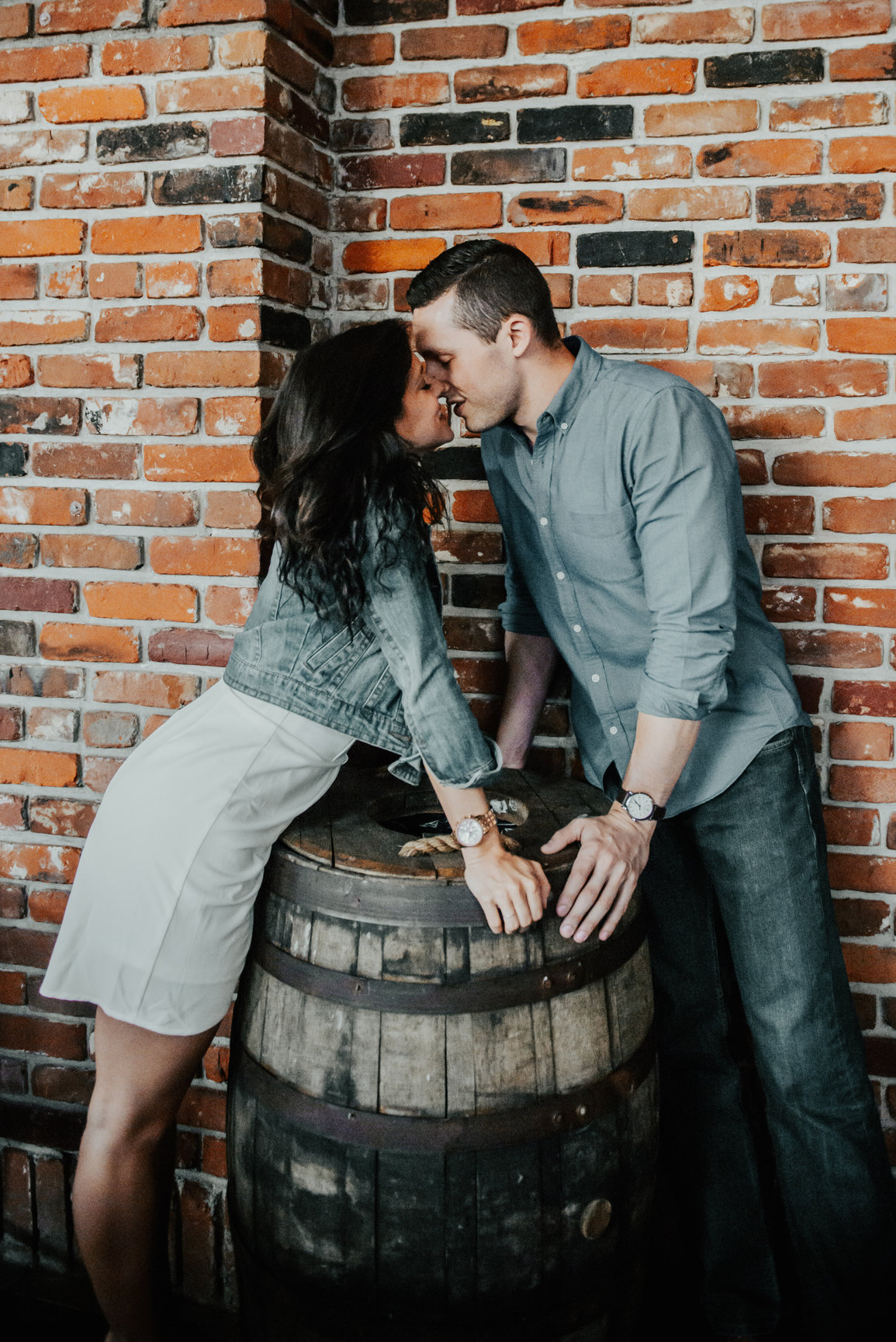 Lauren and Justin during their engagement session, photograph 2 of 15