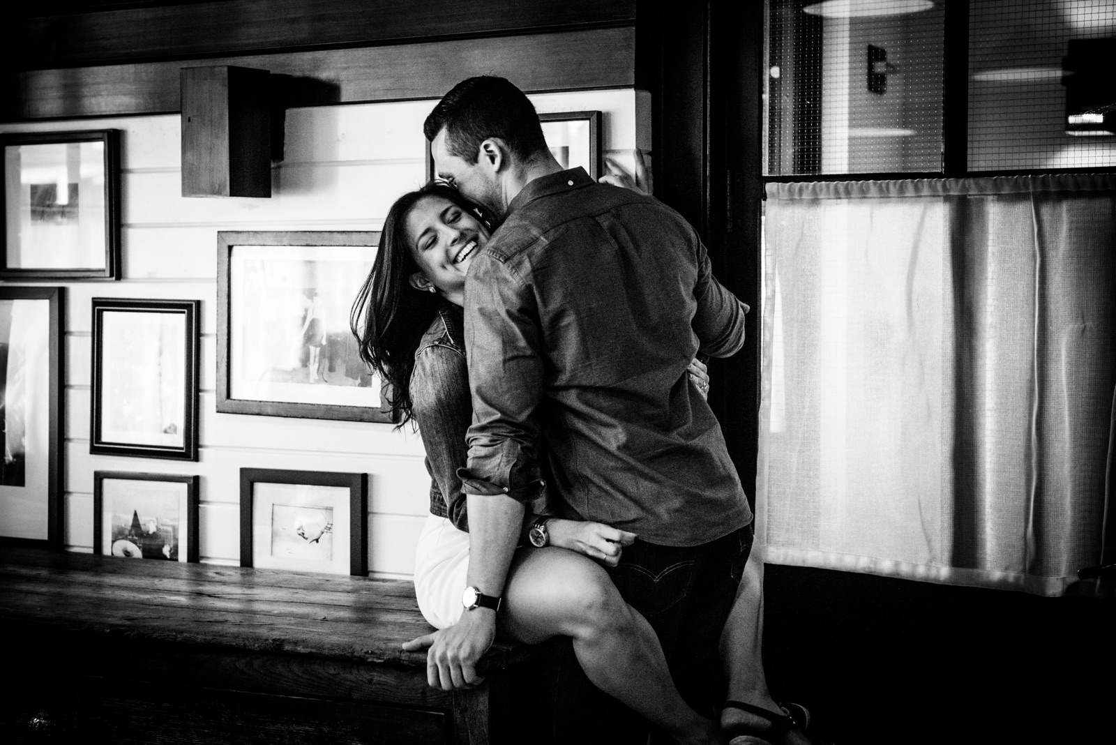 Lauren and Justin during their engagement session, photograph 5 of 15