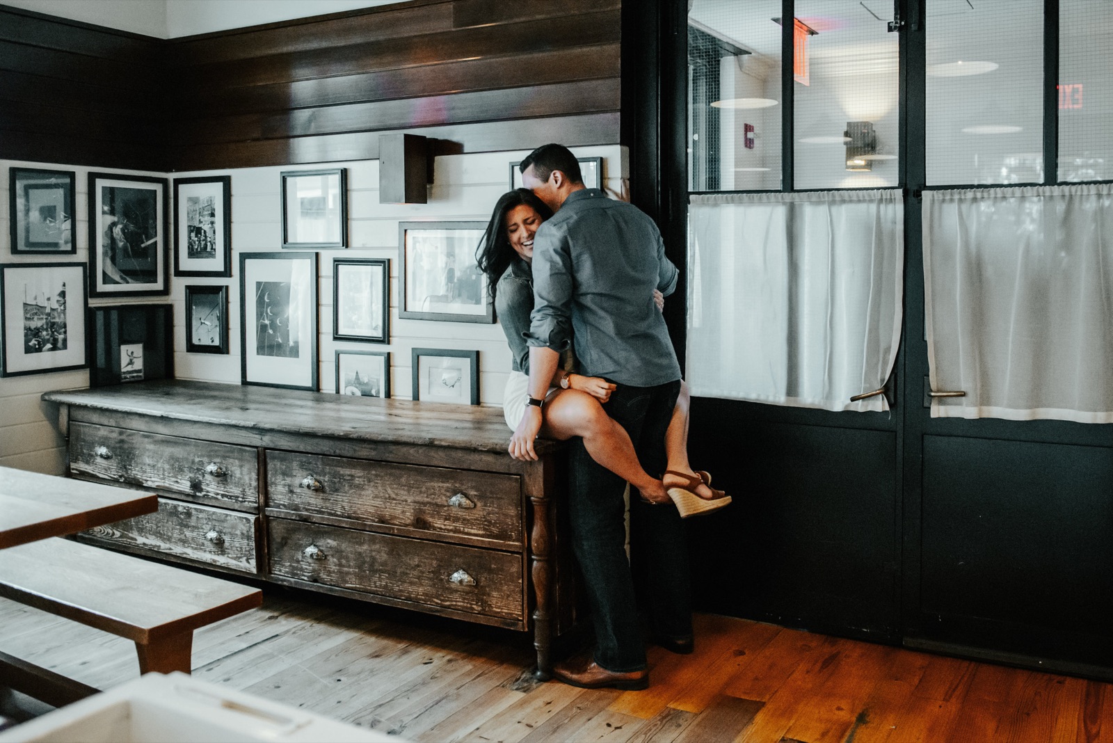 Lauren and Justin during their engagement session, photograph 6 of 15