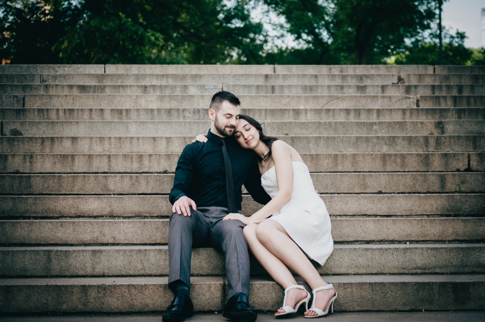 Romy and Vince during their engagement session, photograph 12 of 15