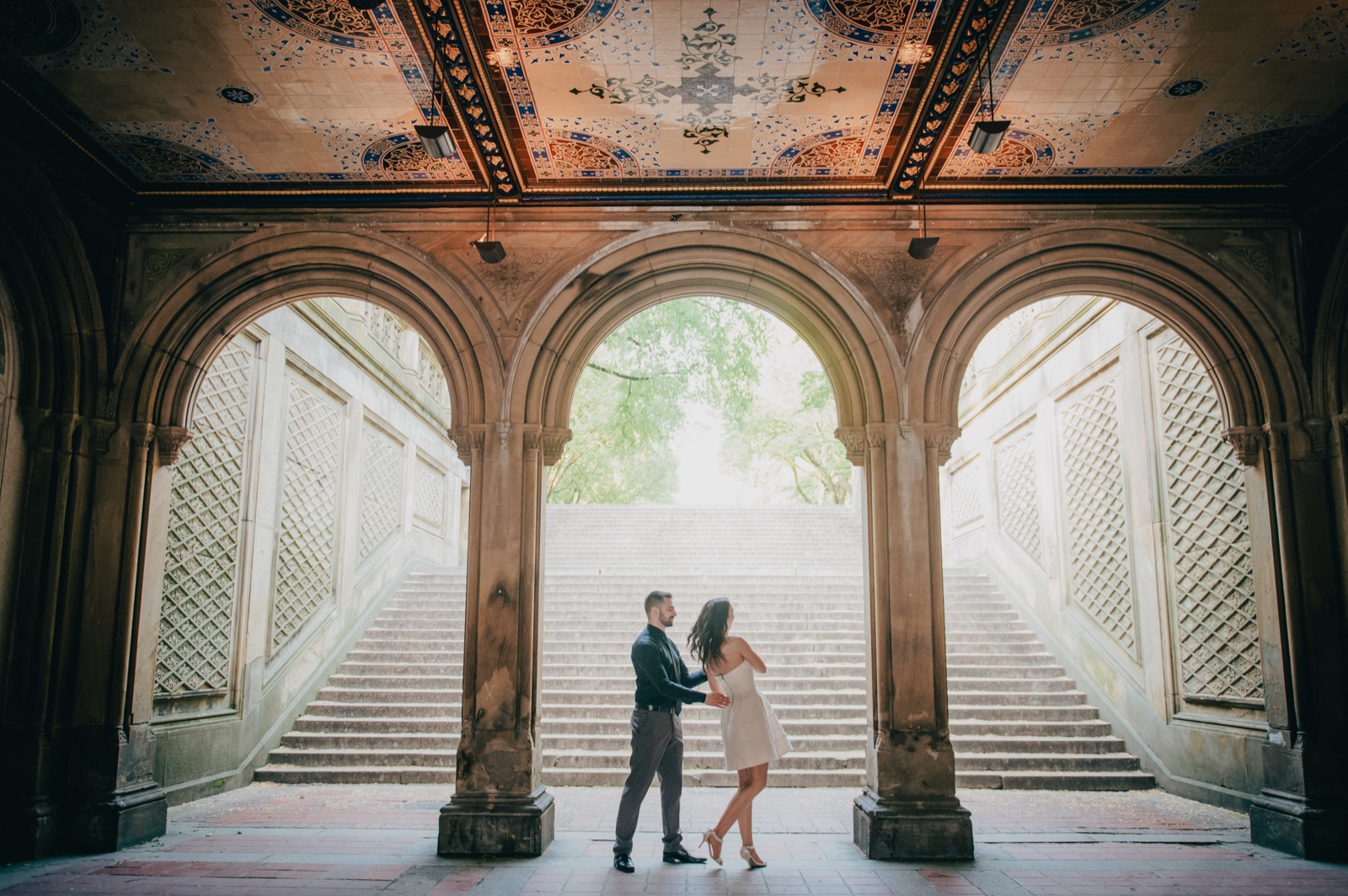 Romy and Vince during their engagement session, photograph 14 of 15