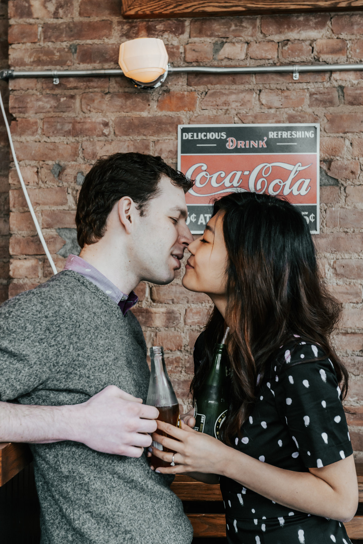 Xiayu and Josh during their engagement session, photograph 4 of 15