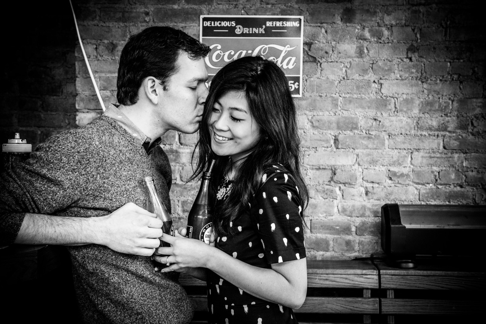 Xiayu and Josh during their engagement session, photograph 5 of 15