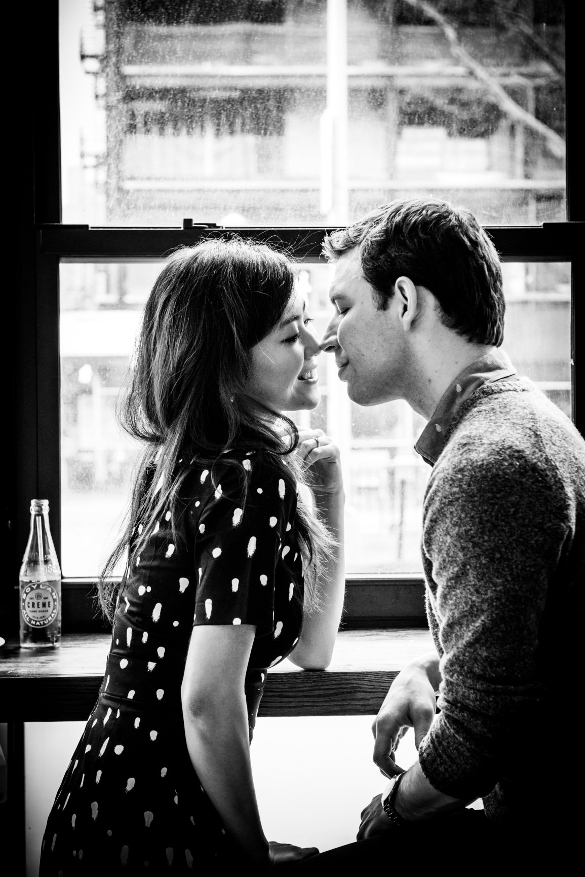 Xiayu and Josh during their engagement session, photograph 11 of 15