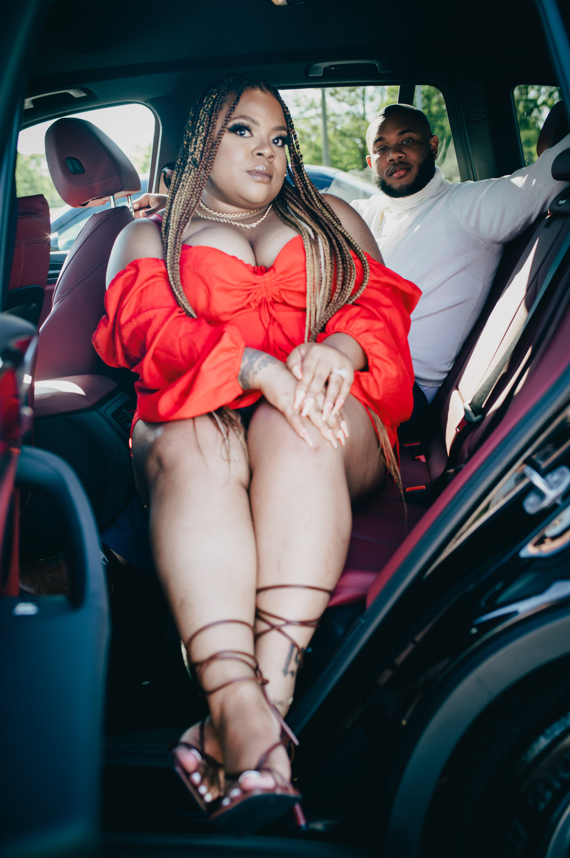 Zineah and Devonte during their engagement session, photograph 3 of 15