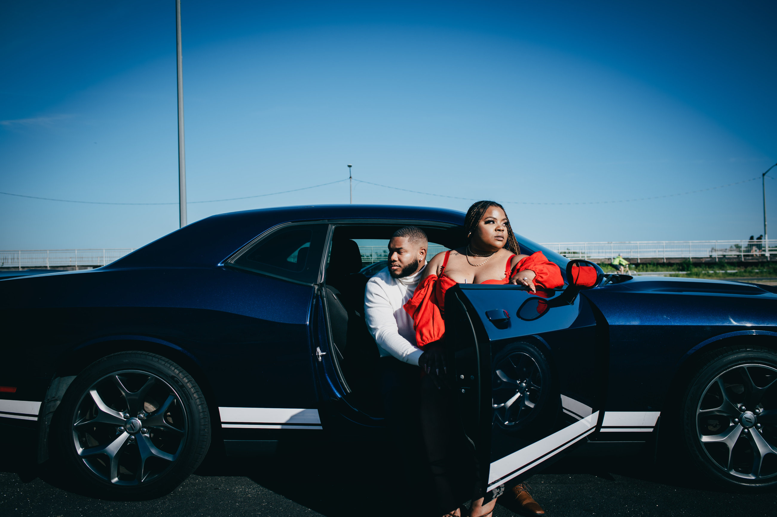Zineah and Devonte during their engagement session, photograph 7 of 15
