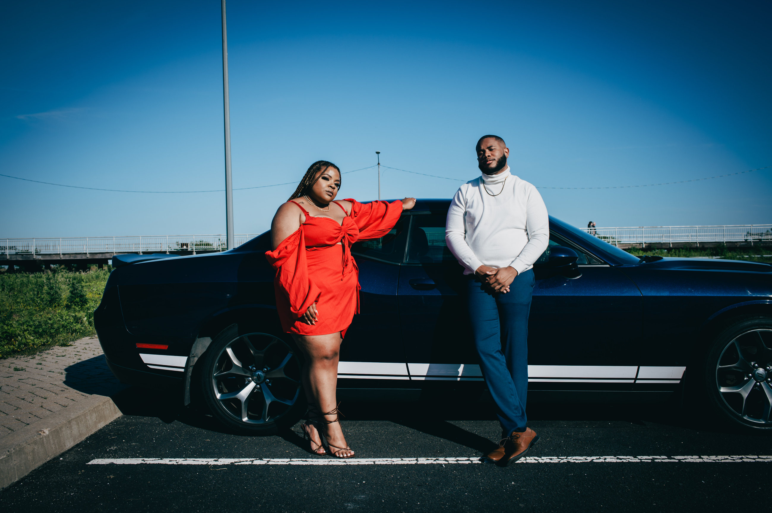 Zineah and Devonte during their engagement session, photograph 8 of 15