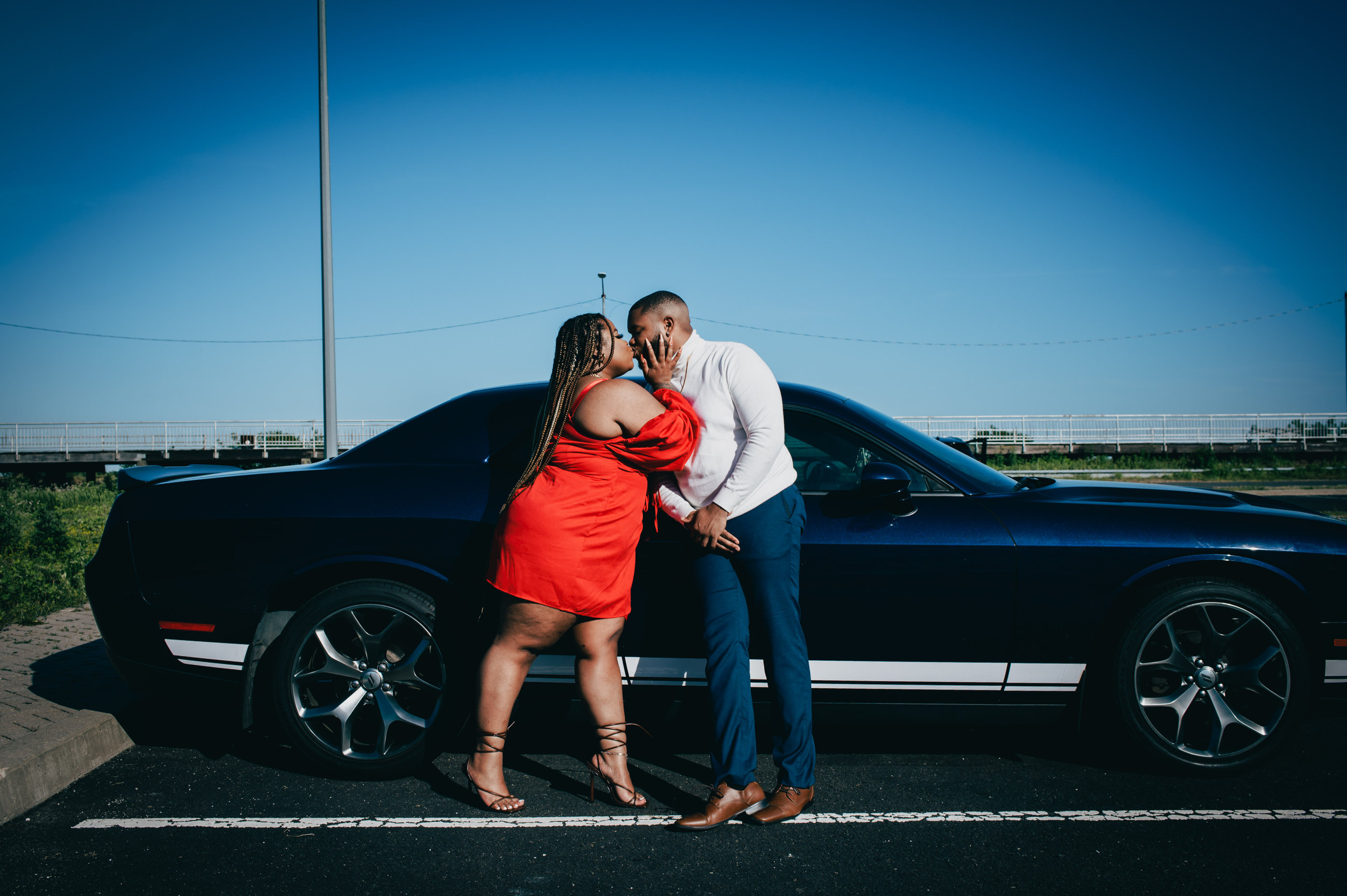 Zineah and Devonte during their engagement session, photograph 9 of 15