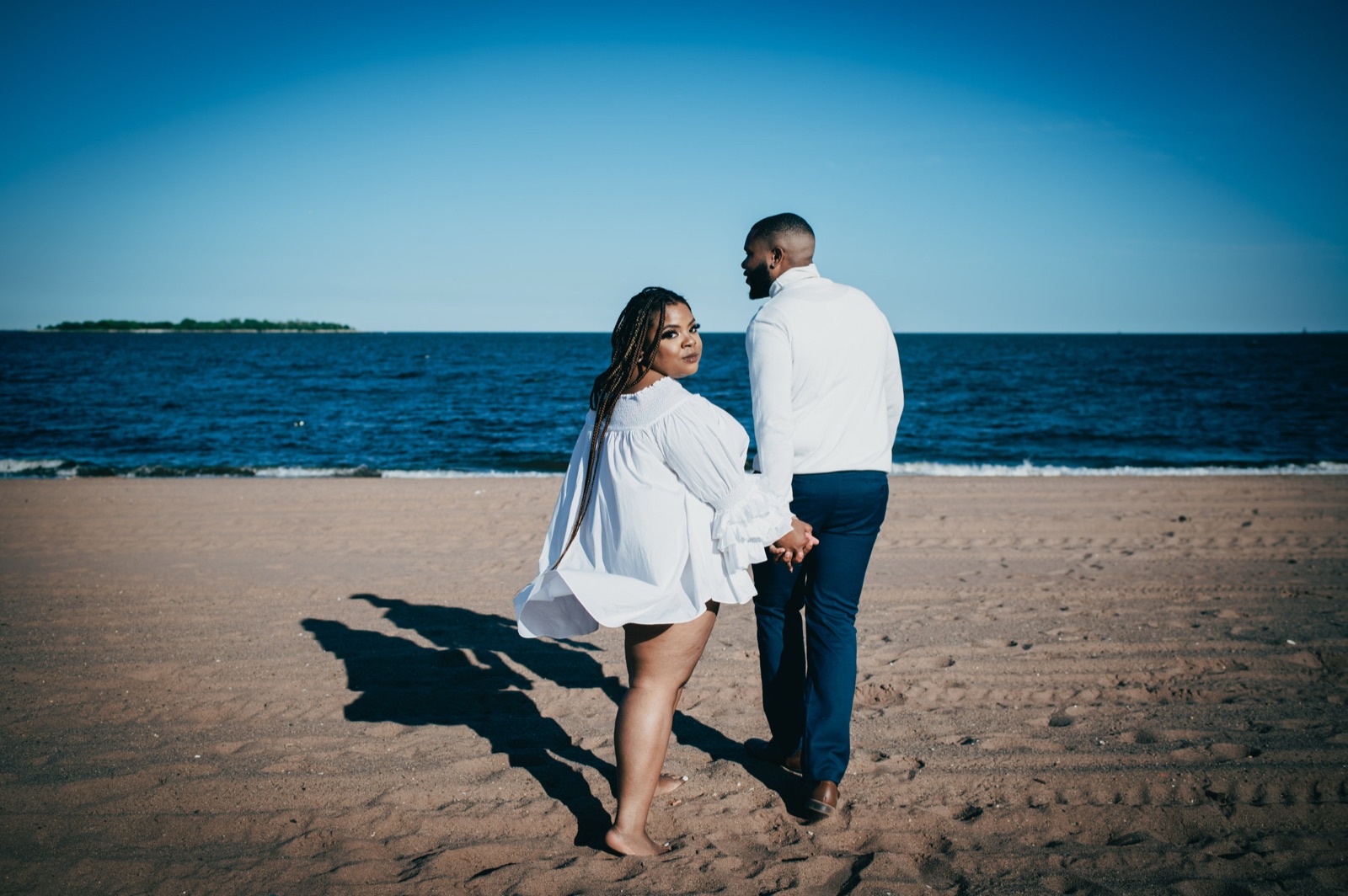 Zineah and Devonte during their engagement session