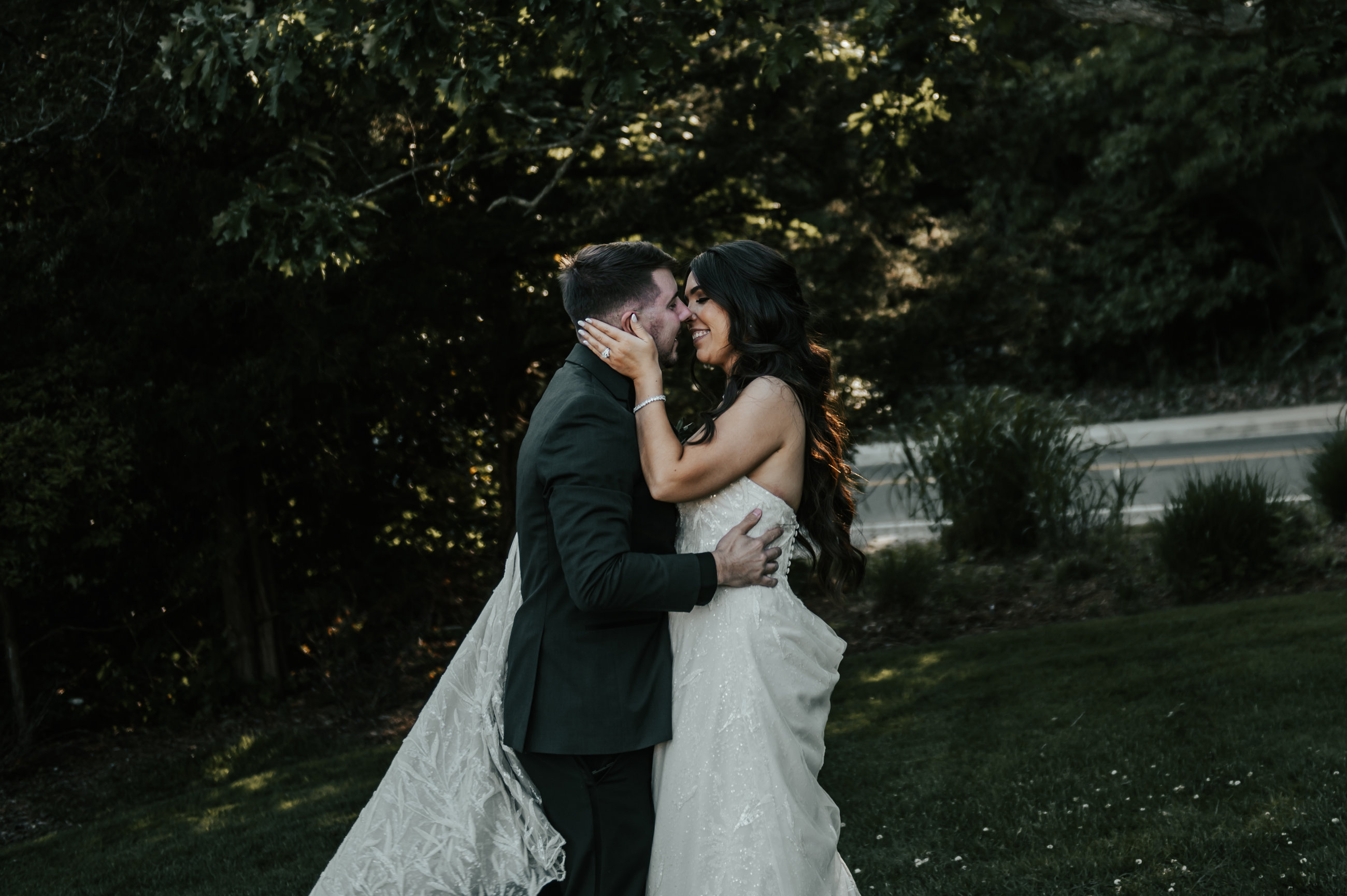 Emmily and Danny on their wedding day