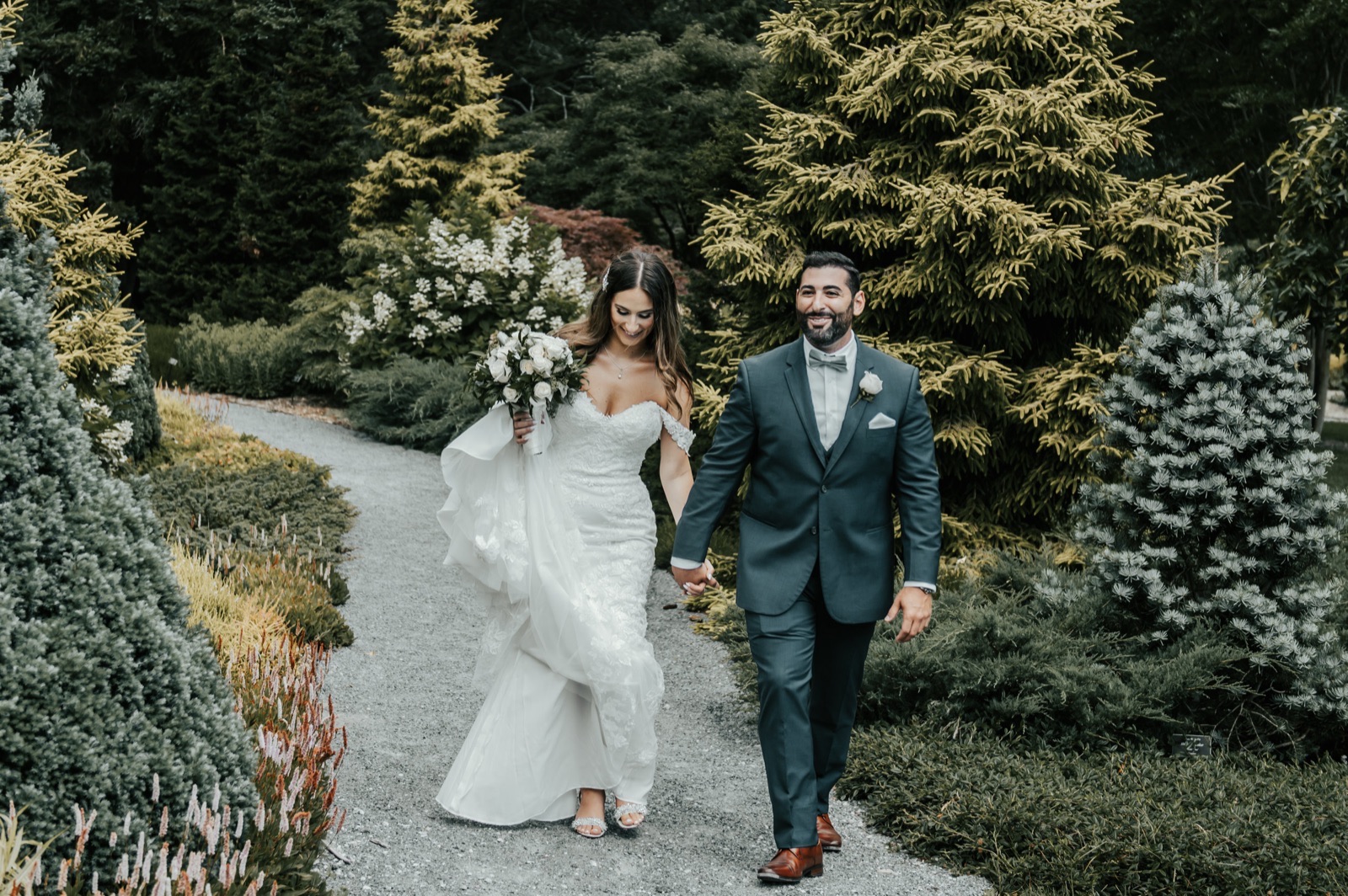 Katie and Bruce on their wedding day