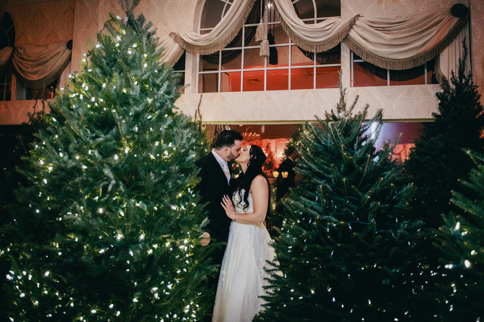 Kristen and Mike on their wedding day