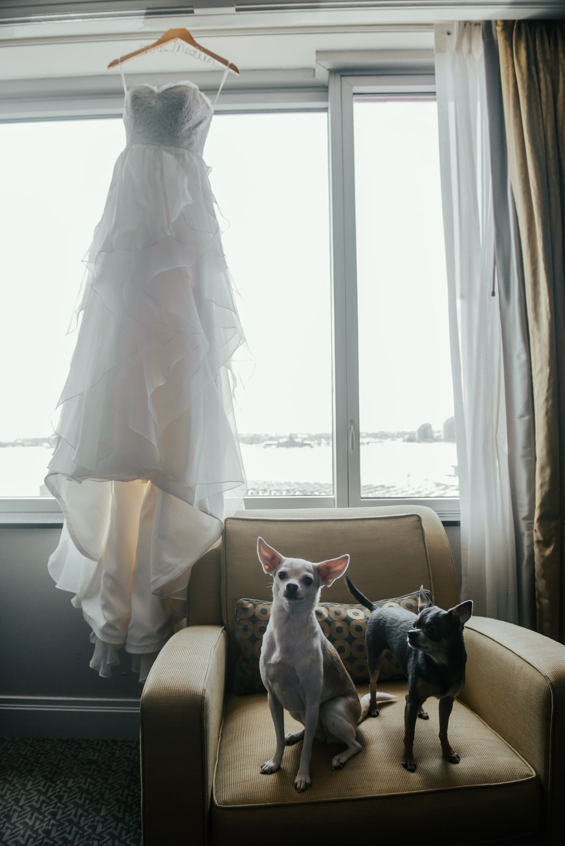 Sara and Kyle on their wedding day, photograph 2 of 15