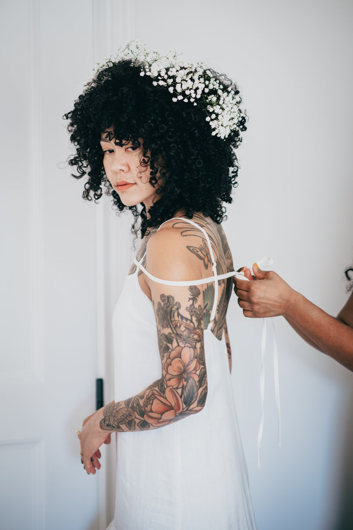 Sophie and Ben on their wedding day, photograph 1 of 15