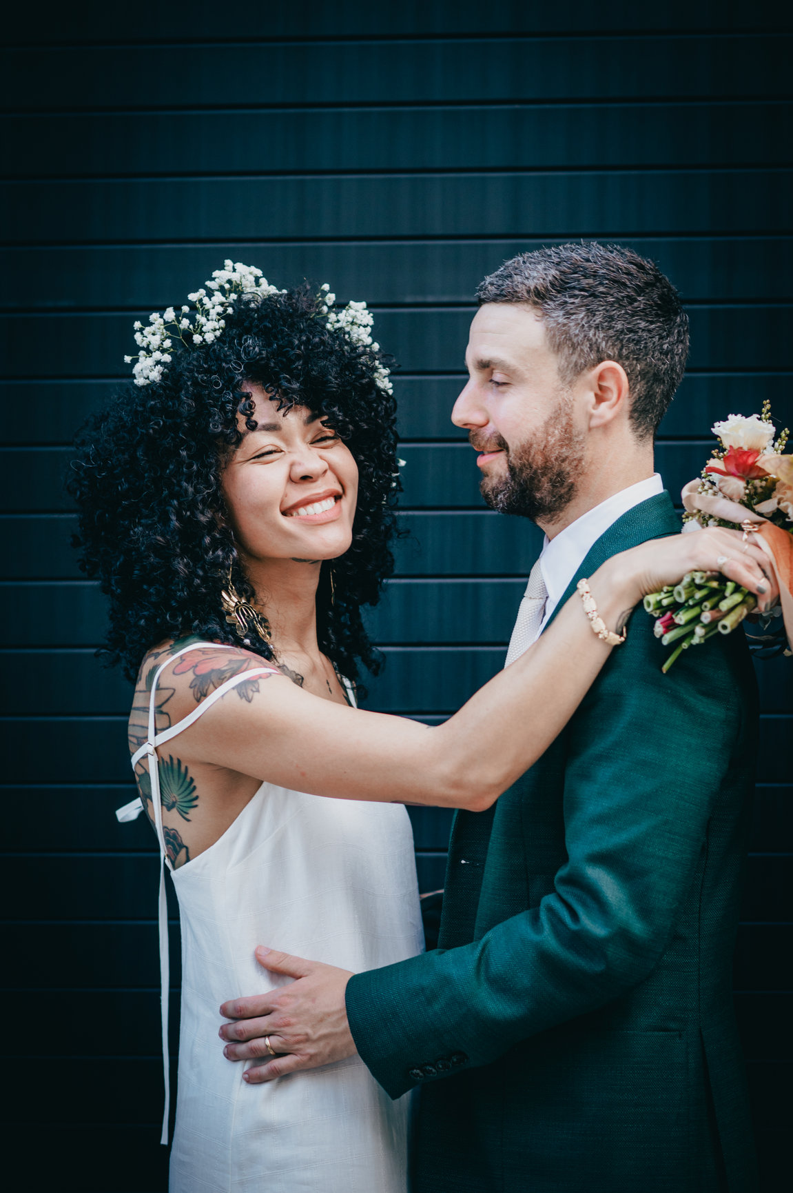 Sophie and Ben on their wedding day, photograph 7 of 15