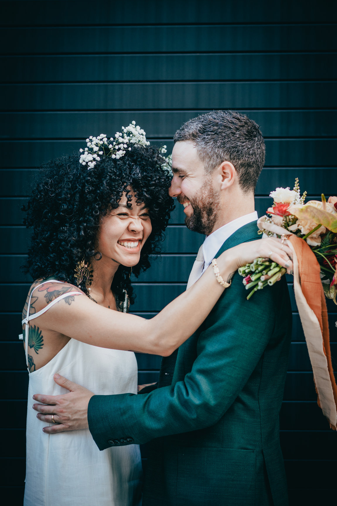 Sophie and Ben on their wedding day, photograph 8 of 15