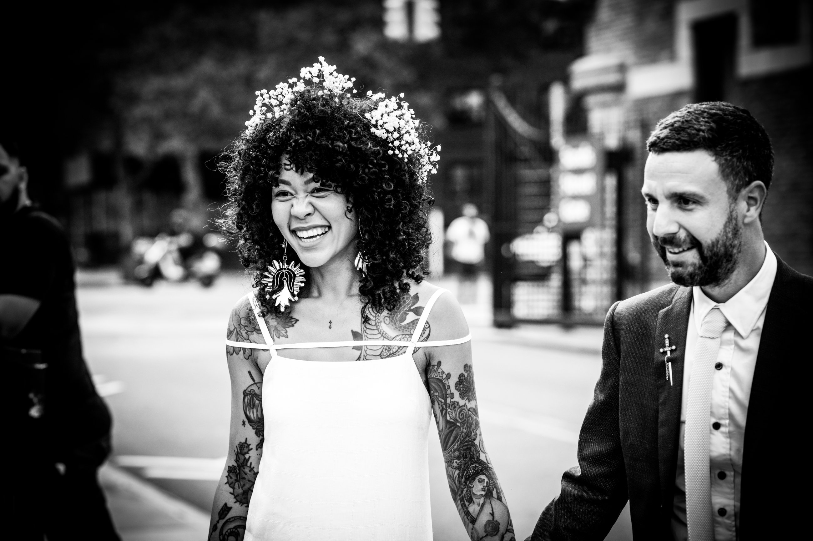 Sophie and Ben on their wedding day, photograph 12 of 15
